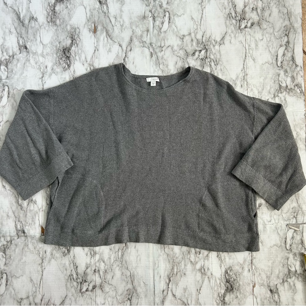 Pure Jill | women’s size medium Oversized boxy fit sweater Cotton Cashmere blend